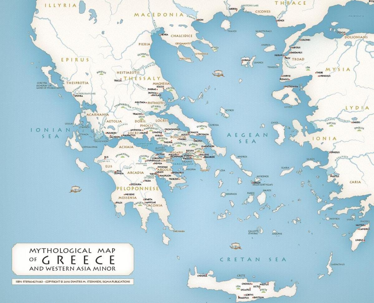 خريطة تاريخية لليونان