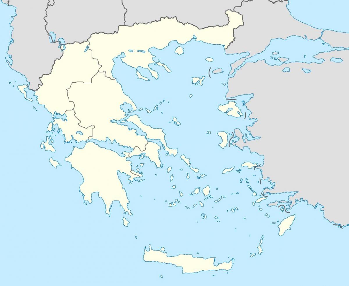 خريطة اليونان فارغة