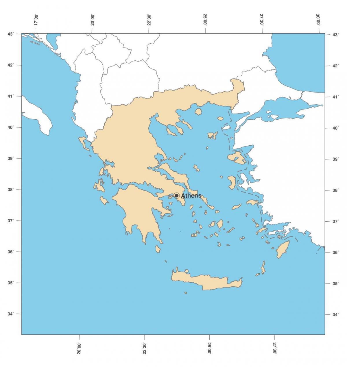 خريطة عاصمة اليونان