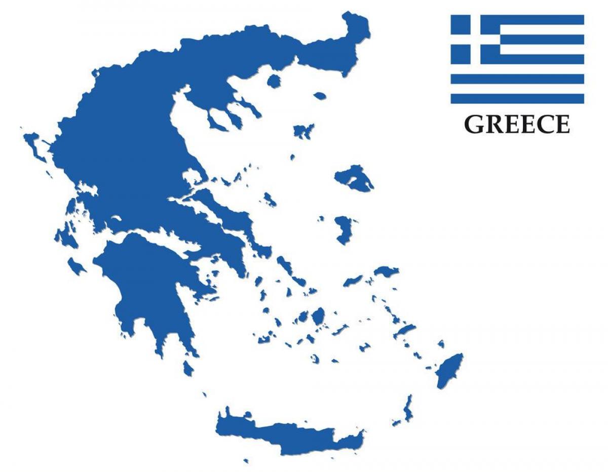 خريطة العلم اليونان