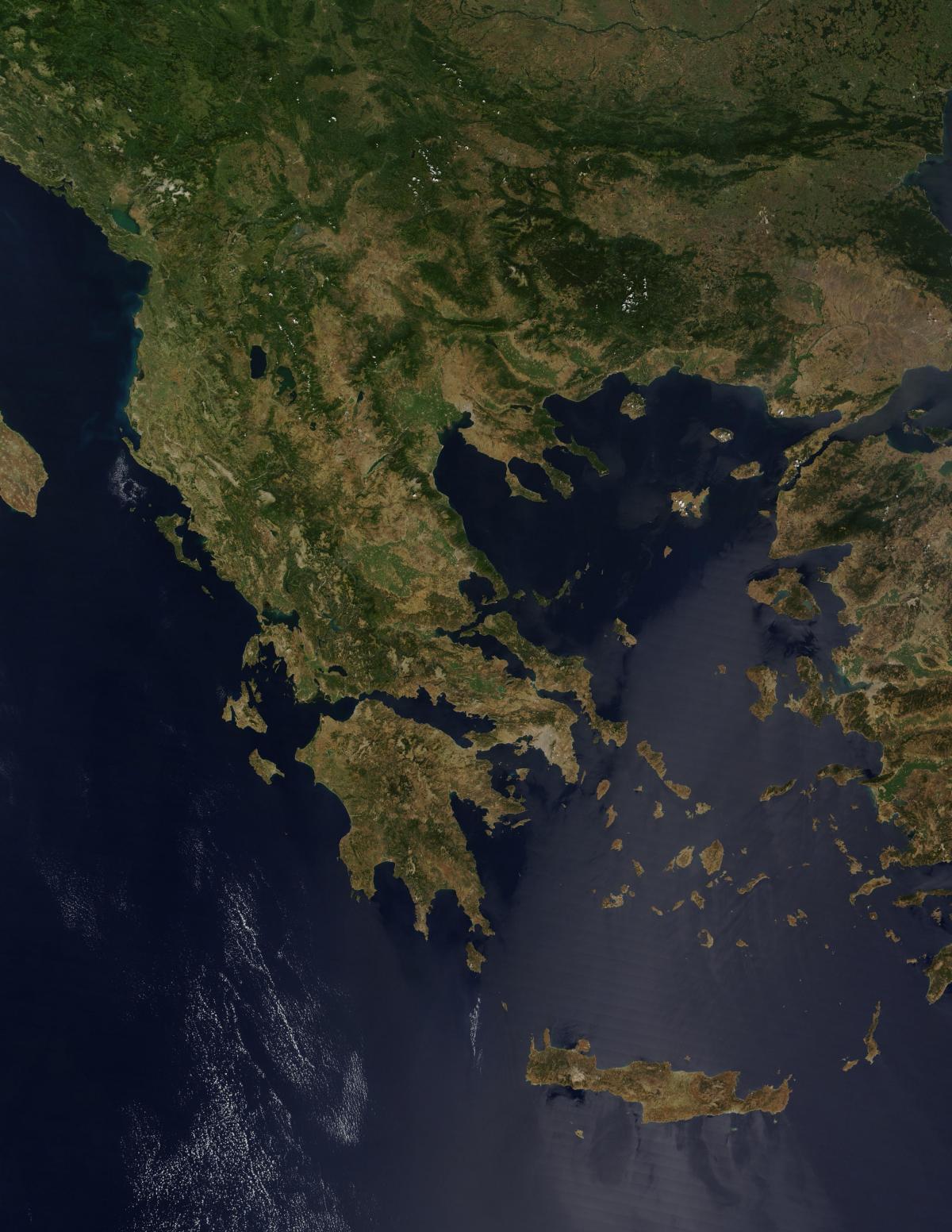 اليونان السماء عرض الخريطة